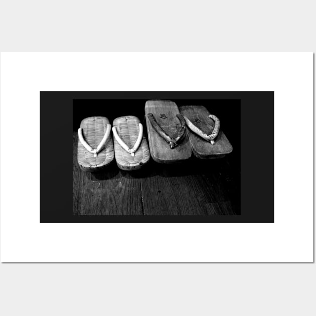 His and Hers Japanese Geta Wall Art by kansaikate